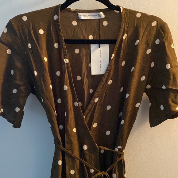 Faithfull The Brand Women's Leila Wrap Dress - Picture 6 of 6